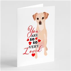 WDK3847GCA7P 5 x 7 in. Unisex Chihuahua Cream So Loved Greeting Cards & Envelopes - Pack of 8