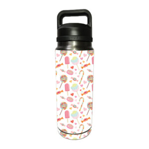 YERABOT26-Candy Bash Skin Compatible with YETI Rambler 26 oz Bottle - Candy Bash