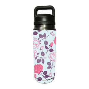 YERABOT26-Vintage Floral Skin Compatible with YETI Rambler 26 oz Bottle - Vintage Floral